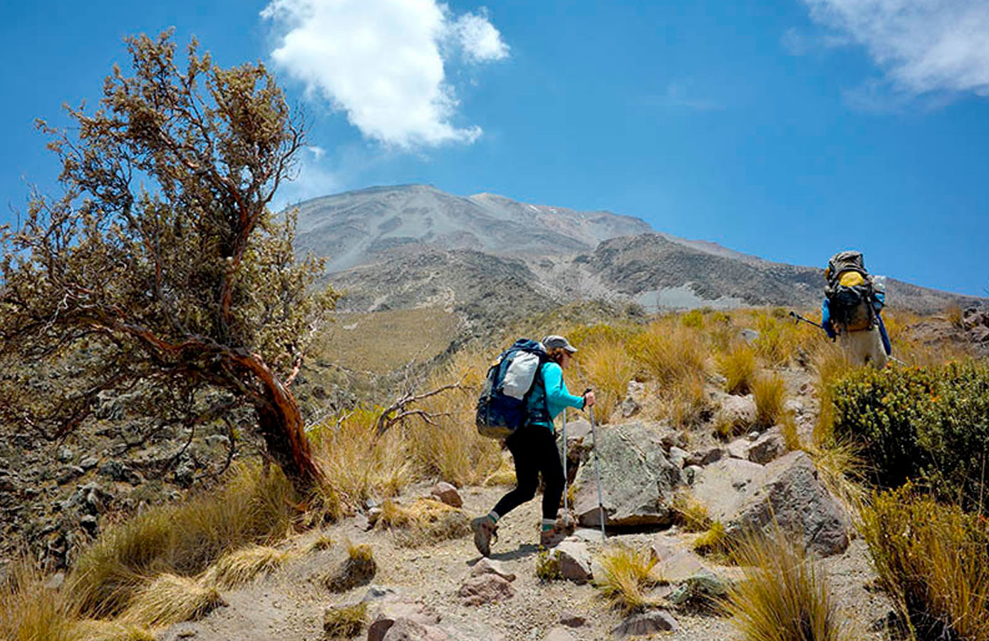 Ascenso al volcán activo Misti en Arequipa