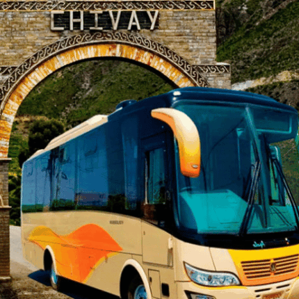 bus ingresando a chivay