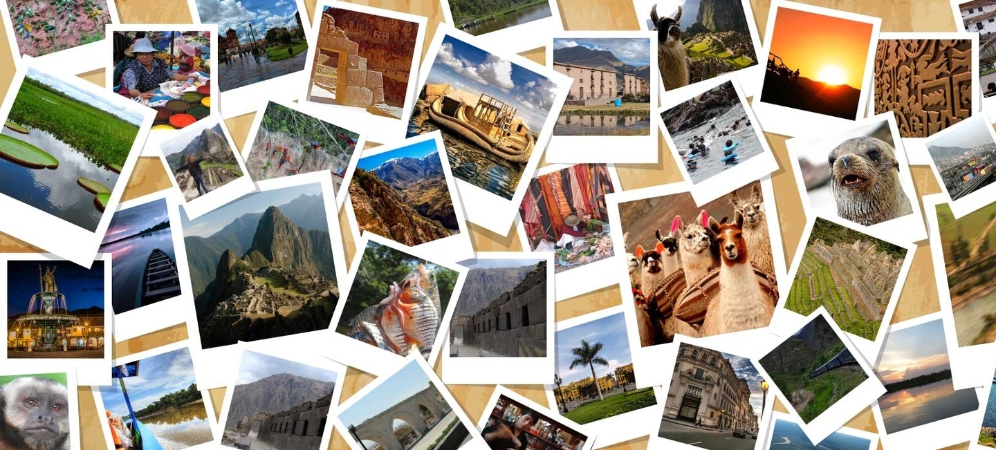 collage de atractivos turísticos del perú